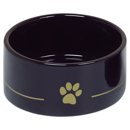 Nobby Keramiknapf Golden Paw für Hunde Schwarz Gold 1,1 l - 1,1 l – Bild 1 von 4