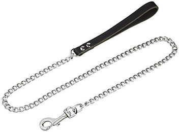 Produktbild von Nobby Kettenleine Professional aus Leder für Hunde Schwarzbraun 110 cm