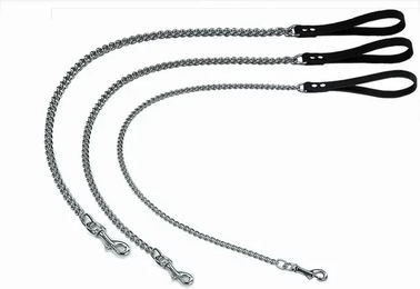 Produktbild von Nobby Kettenleine Professional für Hunde aus Leder in Schwarzbraun 70 cm