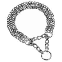 Produktbild von Nobby Kettenwürger Erziehungshalsband dreireihig aus Metall in Silber 50 cm