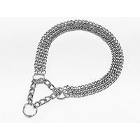 Produktbild von Nobby Kettenwürger Erziehungshalsband dreireihig Chrom Silber 55 cm