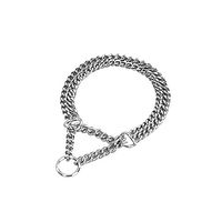 Produktbild von Nobby Kettenwürger Erziehungshalsband zweireihig Chrom Silber Größe M 55 cm