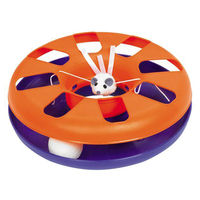 Produktbild von Nobby Kitty Kreisel Spielzeug für Katzen aus Kunststoff mit Ball und Plüschmaus in Bunt und Orange