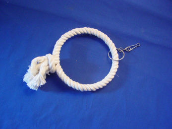 Nobby Kletterring aus Baumwolle für Wellensittiche und Papageien Größe S Weiß - 24 cm – Bild 1 von 2