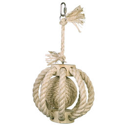 Produktbild von Nobby Kletterring mit Ball aus Naturholz für Vögel 30 x 14 cm