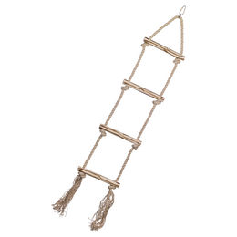 Produktbild von Nobby Kletterseil Leiter aus Naturholz und Sisal für Papageien 80 x 16,5 cm