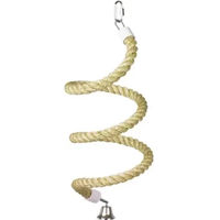 Produktbild von Nobby Kletterseil Sisal Spirale Natur mit Glocke für Papageien und Großsittiche