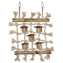Nobby Kletterwand Leiter aus Holz für Papageien in Natur Braun – Bild 1 von 1