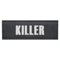 Produktbild von Nobby Klettsticker Killer 2er Set reflektierend für Sicherheitsgeschirr Schwarz