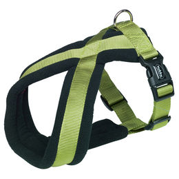 Produktbild von Nobby Komfort Geschirr Classic aus Nylon in Lindgrün für Hunde mit Bauchumfang 30-40 cm