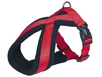 Nobby Komfort Geschirr Classic für Hunde aus Nylon in Rot Schwarz Größe L für große Hunde - 1 Stk. – Bild 1 von 4