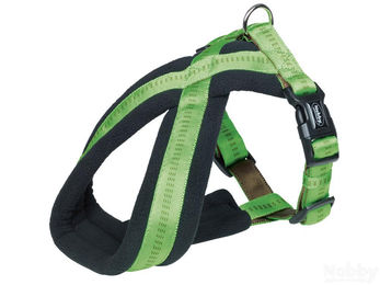 Nobby Komfort Geschirr Soft Grip für Hunde aus Nylon in Grün Schwarz mit Bauchumfang 40-60 cm – Bild 1 von 3