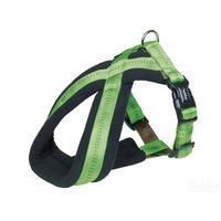 Produktbild von Nobby Komfort Geschirr Soft Grip für Hunde aus Nylon in Grün Schwarz mit Bauchumfang 40-60 cm