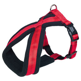 Nobby Komfort Geschirr Soft Grip Rot Nylon Bauchumfang 40-60 cm – Bild 1 von 2