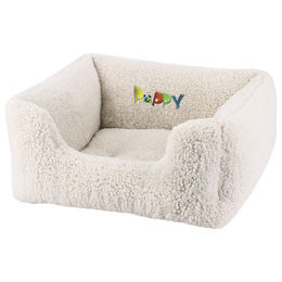 Produktbild von Nobby Komfort Hundebett für Welpen aus Plüsch in Beige Größe L - 1 Stk.