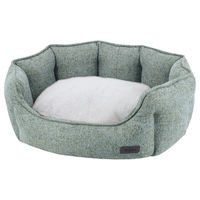 Produktbild von Nobby Komfort Hundebett Nevis oval grün Polyester 65 x 57 x 22 cm