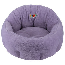 Nobby Komfort Hundebett Puppy Oval aus Plüsch Flieder 50x45x32 cm – Bild 1 von 5
