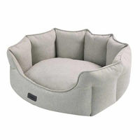 Produktbild von Nobby Komfort Hundebett Valea oval beige Plüsch 86 x 70 x 24 cm