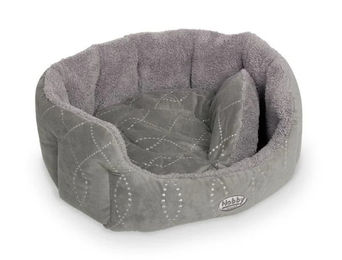 Nobby Komfortbett Ceno Hundebett oval grau aus Polyester 86 x 70 x 24 cm – Bild 1 von 3