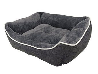Nobby Komfortbett Classic Arno eckig für Hunde grau 62 x 50 x 17 cm – Bild 1 von 6