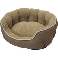 Produktbild von Nobby Komfortbett Classic Brenta Hundebett für kleine Hunde in Braun/Beige 68 x 59 x 19 cm