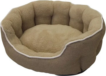 Nobby Komfortbett Classic Brenta Hundebett hellbraun 53 x 47 x 17 cm – Bild 1 von 6