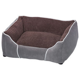Produktbild von Nobby Komfortbett Classic Colco eckig für Hunde aus Plüsch in Grau oder Braun
