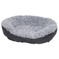 Produktbild von Nobby Komfortbett Classic Nanda Katzenbett aus Plüsch grau