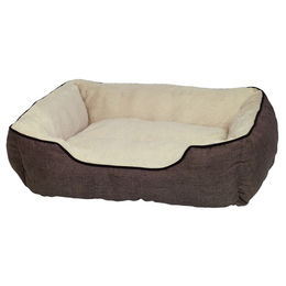 Produktbild von Nobby Komfortbett Classic Prado eckig für Hunde braun 85 x 75 x 24 cm
