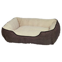 Produktbild von Nobby Komfortbett Classic Prado eckig für Hunde braun 85 x 75 x 24 cm