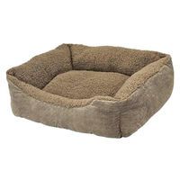 Produktbild von Nobby Komfortbett Classic Teddy Hundebett aus Plüsch in Beige Braun