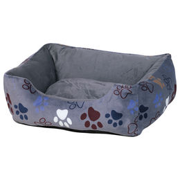 Produktbild von Nobby Komfortbett eckig Classic Lissi Hundebett dunkelgrau 80 x 70 x 22 cm