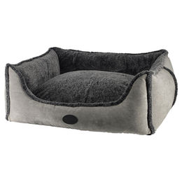 Produktbild von Nobby Komfortbett eckig Delim Hundebett Grau 100 x 80 x 25 cm