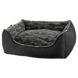 Produktbild von Nobby Komfortbett eckig für Hunde in Dunkelgrau 100 x 80 x 25 cm