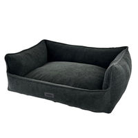 Produktbild von Nobby Komfortbett für Hunde und Katzen Nila aus Plüsch Grau 75 x 60 x 23 cm
