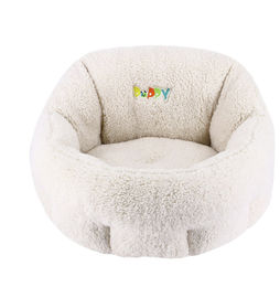 Produktbild von Nobby Komfortbett für Welpen aus Plüsch in Elfenbein/Beige 50 x 45 x 32 cm