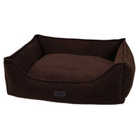 Produktbild von Nobby Komfortbett Kamba für Hunde aus Cord in Braun 60 x 48 x 19 cm