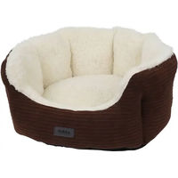 Produktbild von Nobby Komfortbett Kamba für Hunde oval braun Cord 45 x 40 x 19 cm