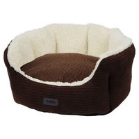 Produktbild von Nobby Komfortbett Kamba für Hunde oval braun Cord 86 x 70 x 24 cm