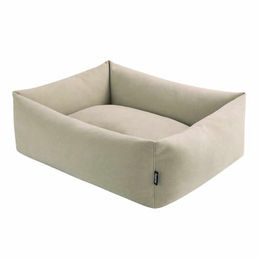 Nobby Komfortbett Nelu eckig für Hunde aus Plüsch beige 50 x 42 x 15 cm – Bild 1 von 2