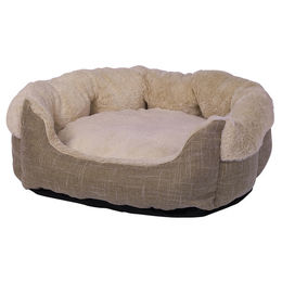 Produktbild von Nobby Komfortbett oval Classic beige 55 x 48 x 24 cm für Hunde
