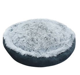 Produktbild von Nobby Komfortbett rund Classic Grau Plüsch für Hunde Größe S