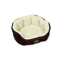 Produktbild von Nobby Komfortbett Taika Hundebett aus Plüsch Braun Weiß 65 x 57 x 22 cm