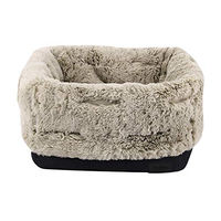 Produktbild von Nobby Komfortbett und Tasche Enda für Hunde aus Plüsch Schwarz/Beige