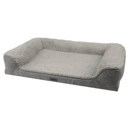 Produktbild von Nobby Komfortsofa Calbu Eckiges Hundebett Grau Stoff 80 x 52 x 7/18 cm