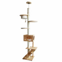 Produktbild von Nobby Kratzbaum Altai für Katzen in Beige mit Deckenspanner 48 x 48 x 211-257 cm