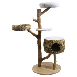 Produktbild von Nobby Kratzbaum Arbo Cream für Katzen aus Holz in Beige und Braun 70 x 70 x 150 cm