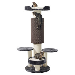 Nobby Kratzbaum Arto grau mit Sisalstämmen für Katzen 152 x 60 cm – Bild 1 von 5