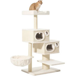 Nobby Kratzbaum Binka für Katzen in Cream mit Sisal 78 x 58 x 152 cm – Bild 1 von 2