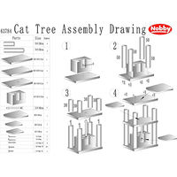 Produktbild von Nobby Kratzbaum Brida für Katzen Grau 60 x 48 x 90 cm mit Sisal